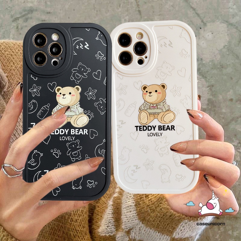 Casing Redmi 12C A1 K40S 9A 10 9 9T 10C 9C NFC Mi POCO F4 M3 X3 Pro X3 NFC Redmi Note10 8 9 9s 10s 11 11s 9pro 10pro Max Plus 11Pro Kartun Soft TPU Lucu Teddy Bear Couple Case/Sarung Couple/Sarung Couple/Sarung Couple/Sarung Couple