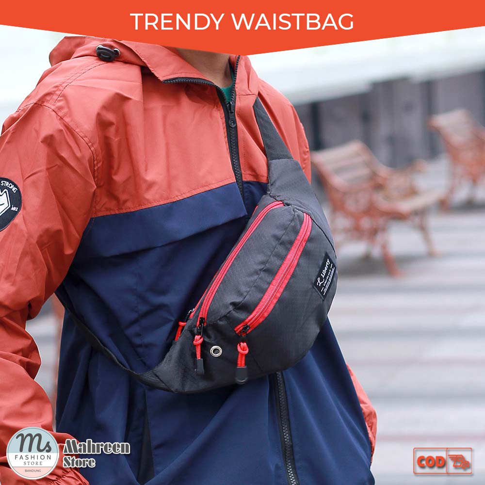 Tas Waist Bag Pria Tas Selempang Pria Tas Pinggang Pria -