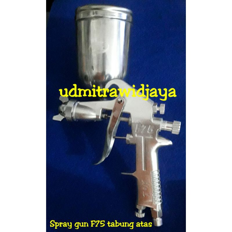 Spray gun F75 tabung atas alat semprot cat angin kompresor alat penyemprot cat spray