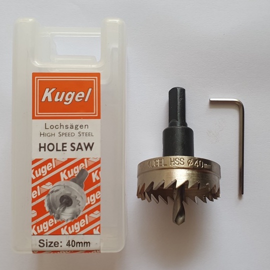KUGEL Hole saw HSS 40 mm - Mata Bor Besi 40 mm Original