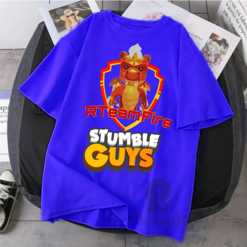 baju kaos anak stumble guys bahan cotton