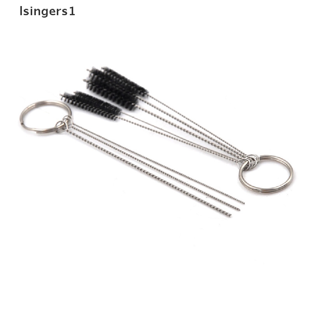 (lsingers1) 11pcs / Set Jarum + Sikat Pembersih Airbrush Bahan Stainless steel