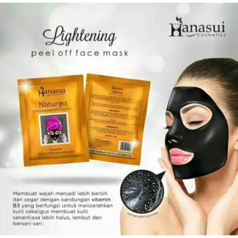 PerBOX isi (10) Masker Hanasui Naturgo - Masker lumpur original isi 10