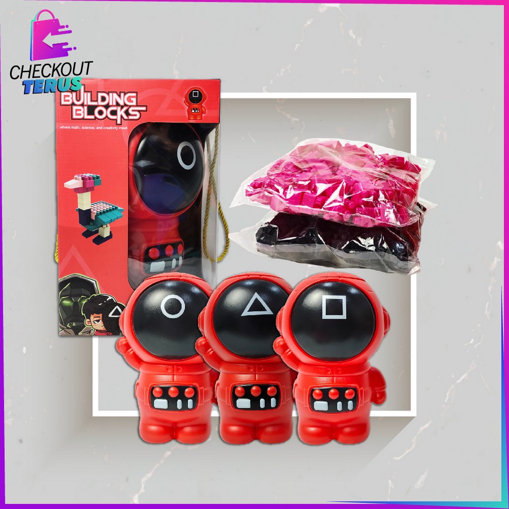 CT M237 Mainan Anak Minicraft Bulding Block Kids Toys Squid Game Mainan Bongkar Pasang Blok Bricks Minifigure Karakter SquidGame