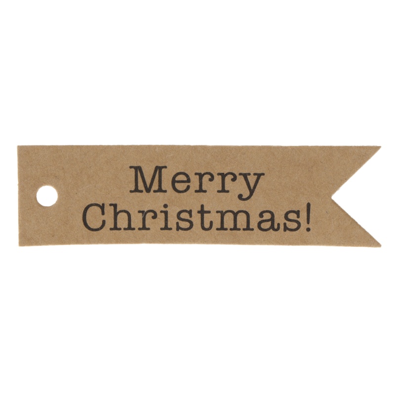 SIY  1 Set Merry Christmas Hang Tags Kraft Paper Drop DIY Clothes Gifts Package Label