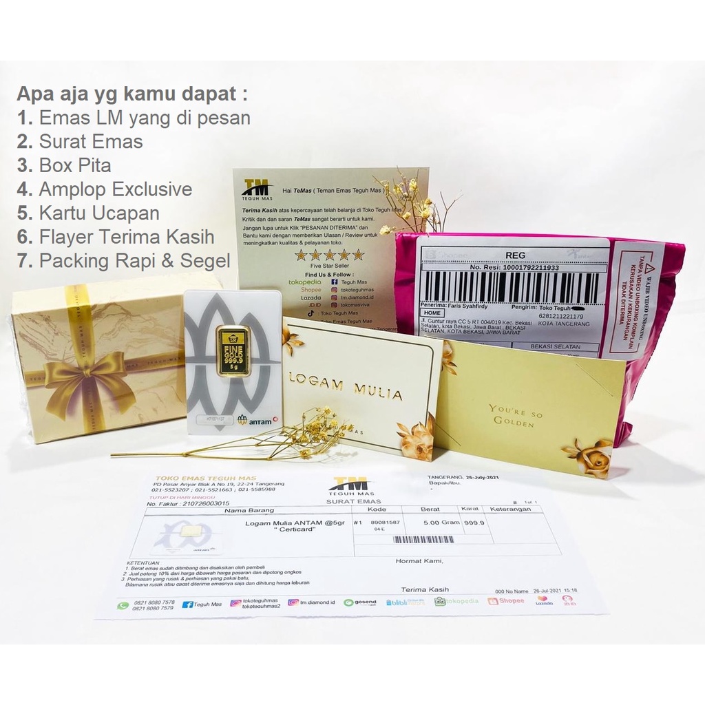 LOGAM MULIA ANTAM 3 gr VERTIKAL LM 999.9