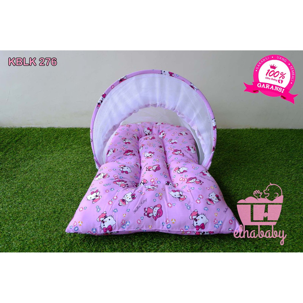 Kasur Bayi Kotak Set Crown Katun Catra Car Stop Biru Polka Biru Tua Bumbee Custom Motif TOP BRAND