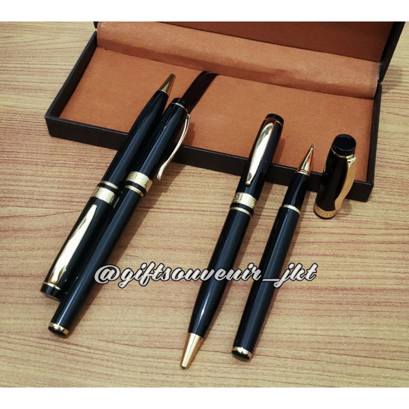 PULPEN CUSTOM | PULPEN 2in1 SET | EKSLUSIF GIFT |PEN ROLLER | BALLPOINT