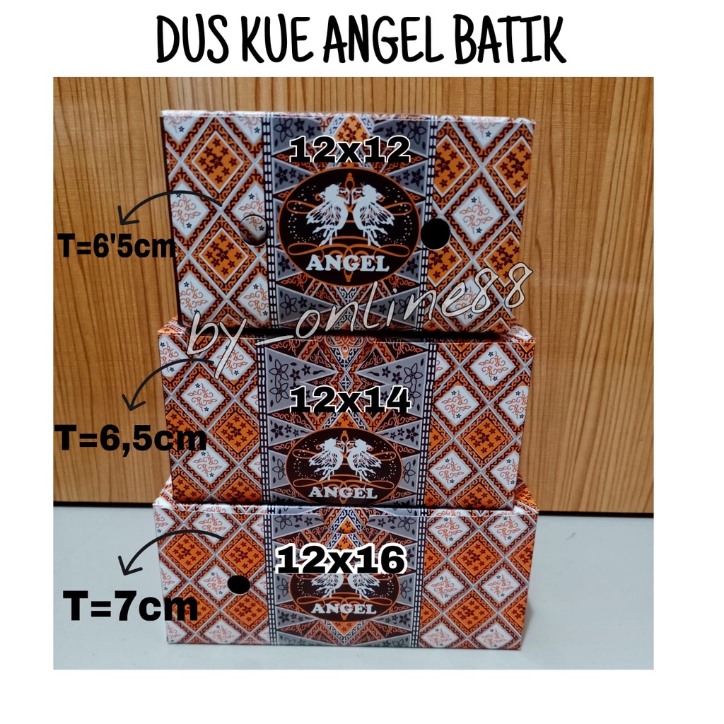 Dus Kue GS Angel BATIK - Box Kue Makanan/Snack