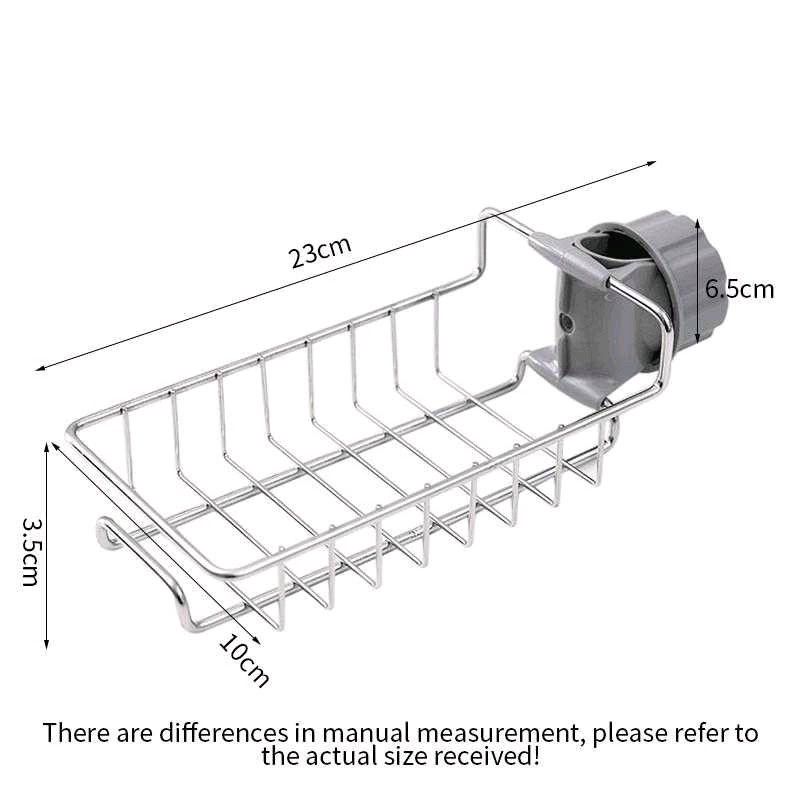 RAK WASTAFEL CUCI PIRING KERANJANG GANTUNG TEMPAT PENYIMPANAN ALAT CUCI PIRING STAINLESS STEEL