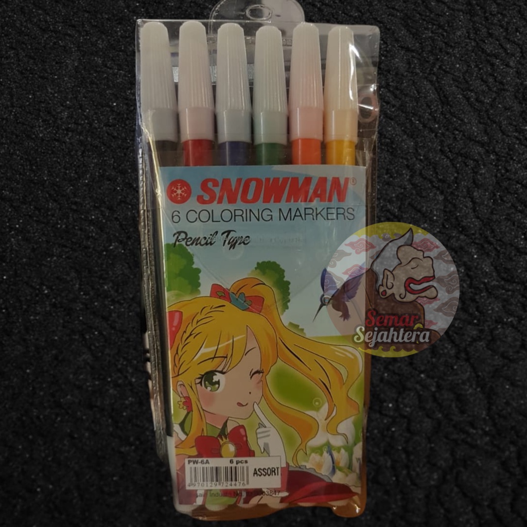 

[SET] SPIDOL KECIL WARNA ISI 6 SNOWMAN PW-6A MURAH EKONOMIS*