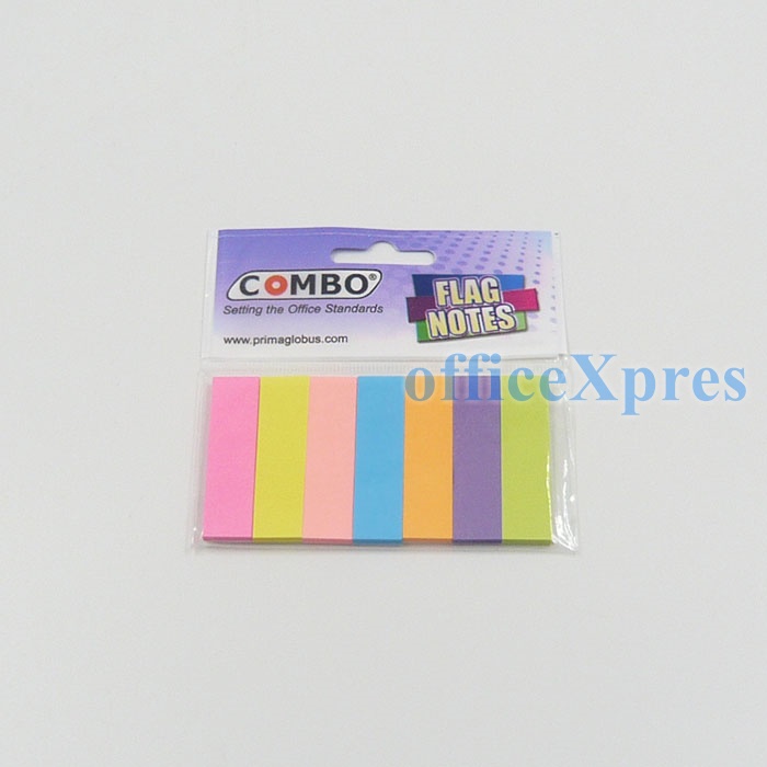 Combo Sticky Notes / Memo SNT 653 AN (Neon) (1.5 x 2”) / Memo Tempel / Post it / Index Mark-583-7P (1.8 x 0.5”)