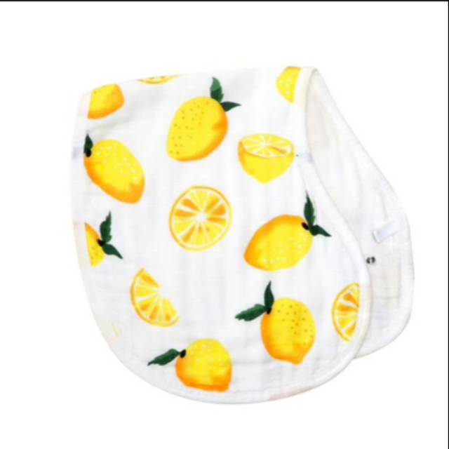 Burpy Bib Muslin 70% Bamboo 30% Cotton - Lemon