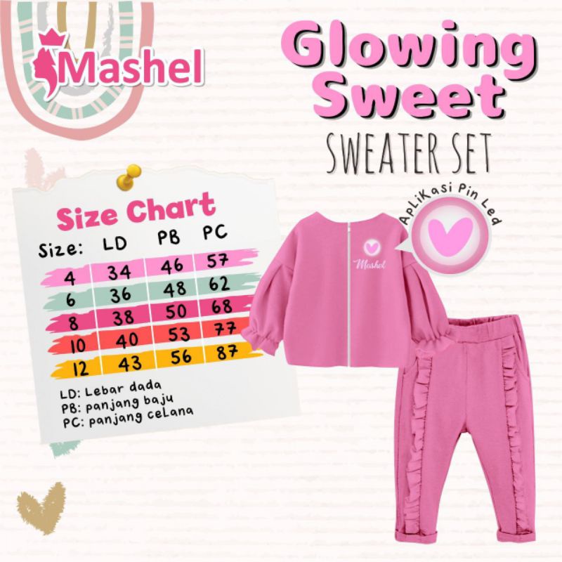 Afsheenastore Setelan Anak Perempuan Sweet Sweater By Mashel