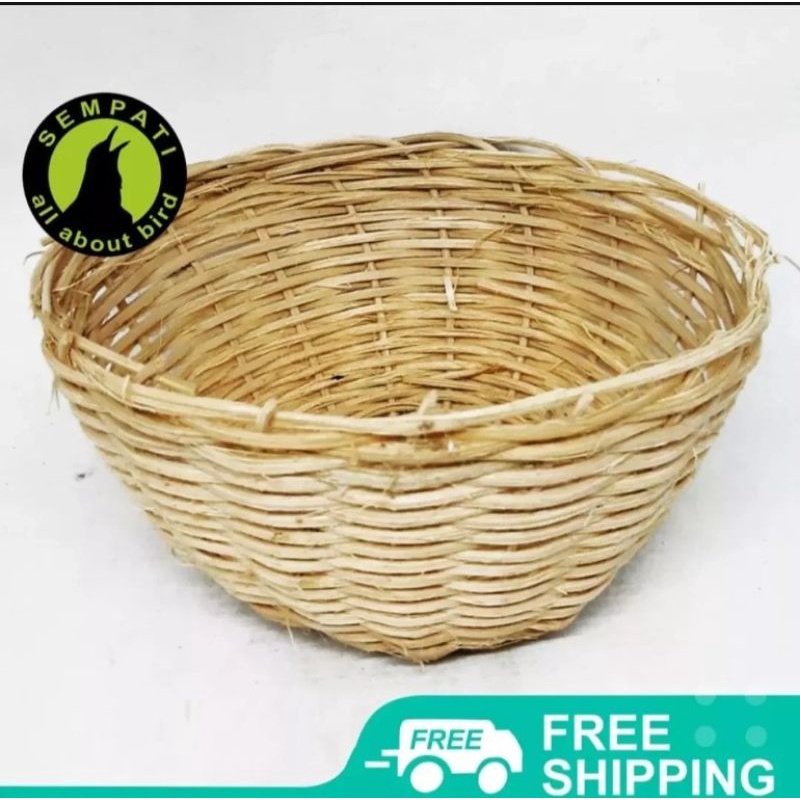 sarang rotan asli tempat bertelur burung kenari Lovebird frich perkutut blackthoot sanger Mozambik c