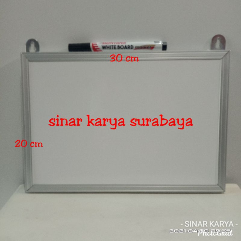 

Papan Tulis kecil DOUBLE FACE bolak balik PLN PDAM ukuran 20x30 cm