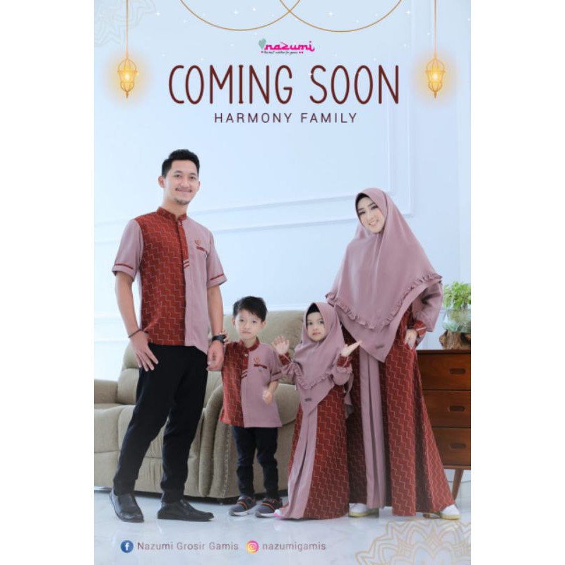 SAFA MARWA COUPLE SARIMBIT ORI NAZUMI GAMIS BRANDED ORIGINAL