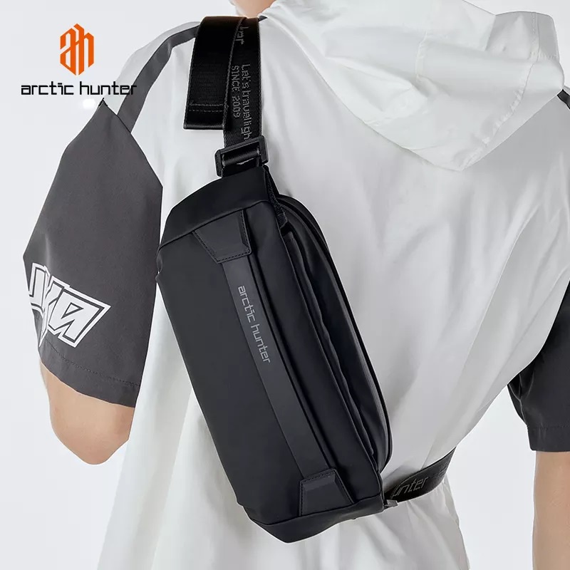 Arctic Hunter Tas Selempang Pria Waist Bag Pria Sling Bag Pria YB00043 - Hitam