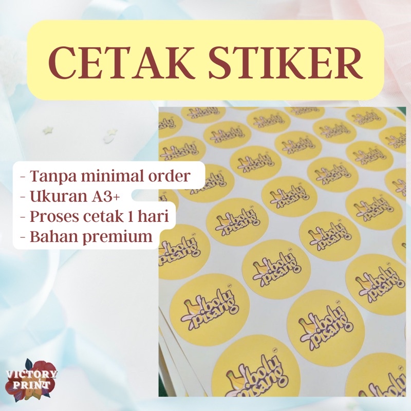 

Cetak Sticker Custom | A3+ | Bahan Premium
