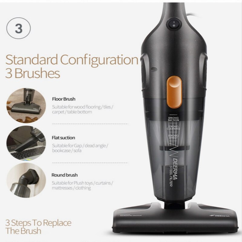 Deerma DX115C Portable Handheld Vacuum Cleaner Household Silent Strong