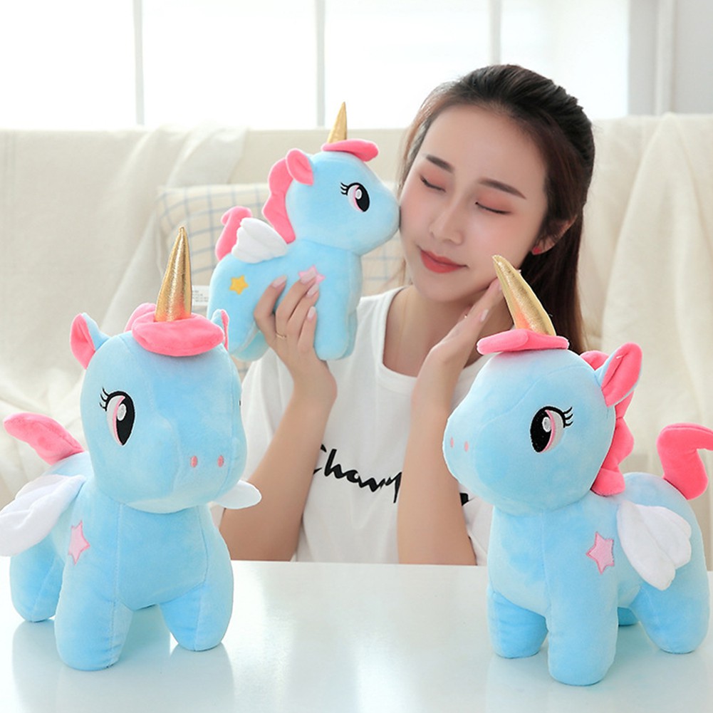 【TK】10/20/25cm Kawaii Unicorn Plush Toy Soft Stuffed Unicorn Soft Dolls Animal Horse Toys For Children Girl Pillow Birthday Gifts