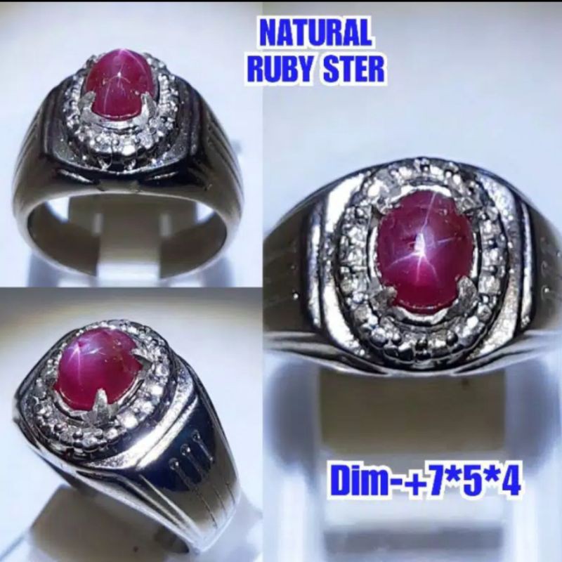 NATURAL BATU PERMATA RUBY STER A35