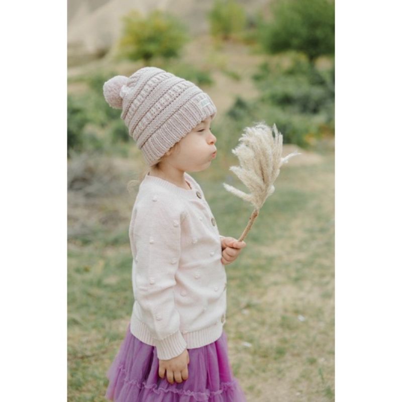 BohoBaby BRAIDS BONNET / KNIT BEANIE HAT BohoPanna / Boho Topi Kupluk Anak Kualitas PREMIUM - NEW