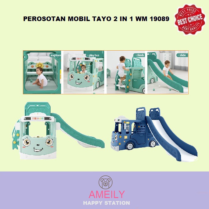 Perosotan Anak Mobil Tayo Murah WM 19089