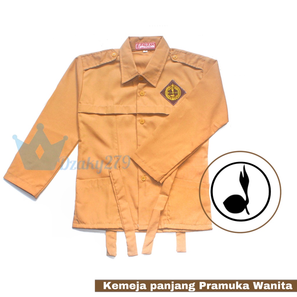 BAJU PRAMUKA SMP Perempuan LENGAN PANJANG