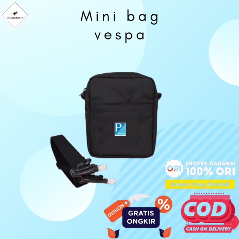 Piaggio Club Vespa Bag Tas pria tas slingbag pria tas vespa tas motor tas mini tas vespa logo p/