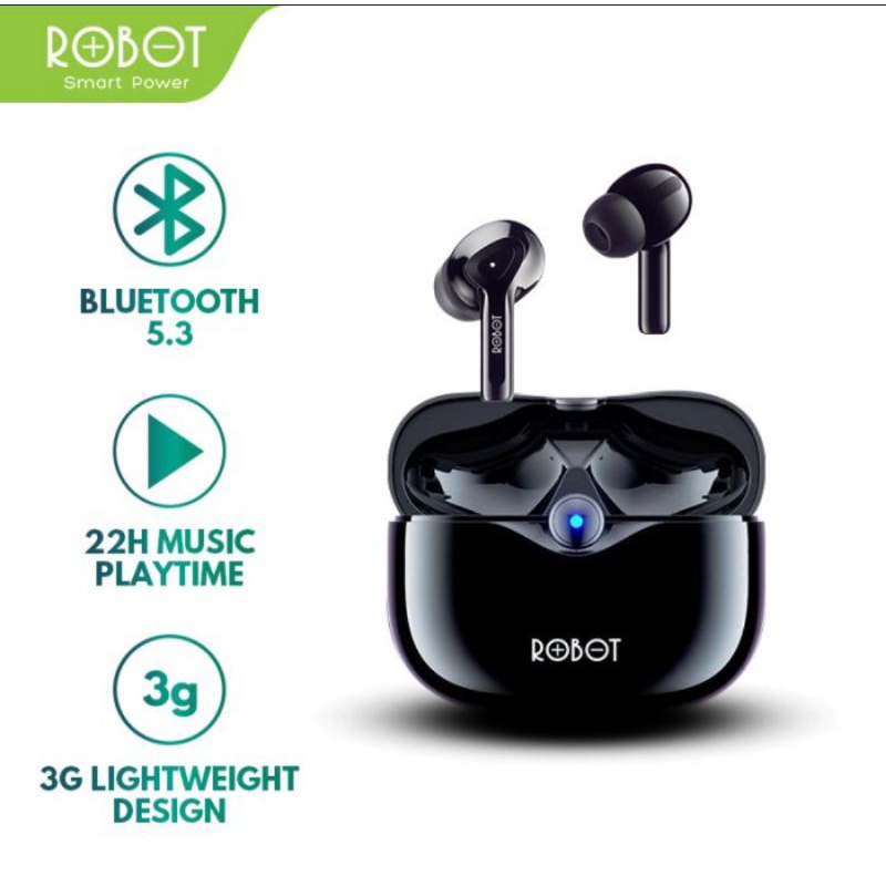 Robot Tws T30 Wireless Earphone Airbuds - Tws Robot T30 Bluetooth 5.3