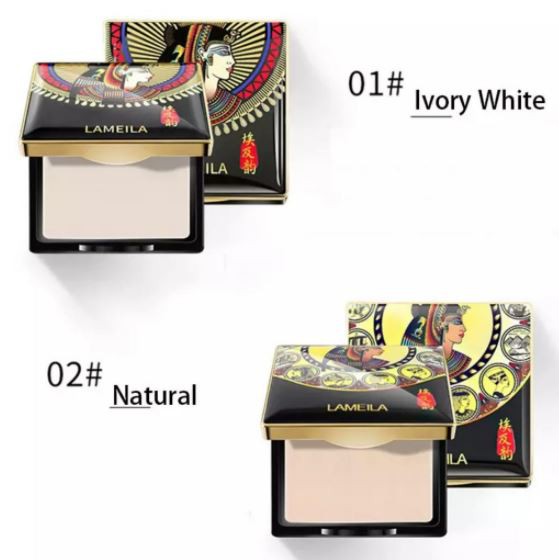 Lameila Mystery Egypt Whitening Pressed Powder Waterproof Oil Control Concealer Powder 5081