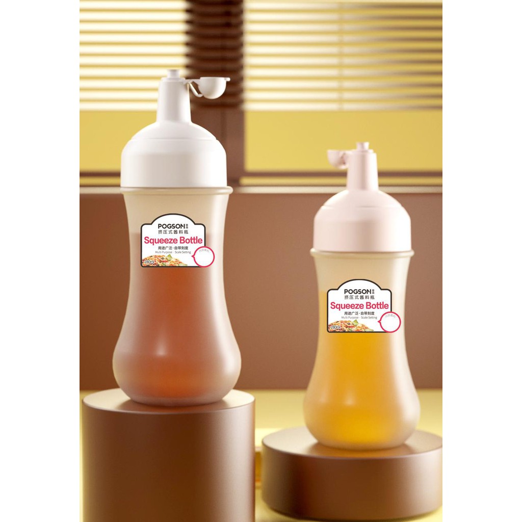 (BOW) Botol Minyak Saus Kecap Bahan Plastik Anti Tumpah 280 ml Multifungsi 3VC145