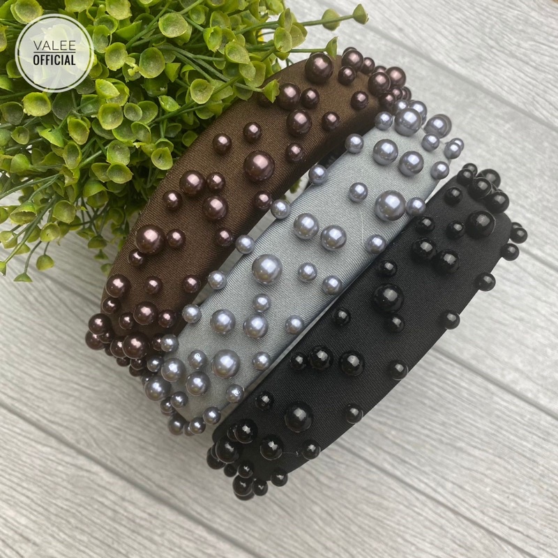 BANDO BANDANA PEARL HEADBAND WANITA CEWEK KOREA AKSESORIS ASESORIS RAMBUT MUTIARA FASHION KEKINIAN