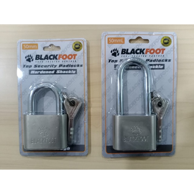 Gembok Leher Pendek Padlock BLACKFOOT 50mm Rumah Industri Stainless