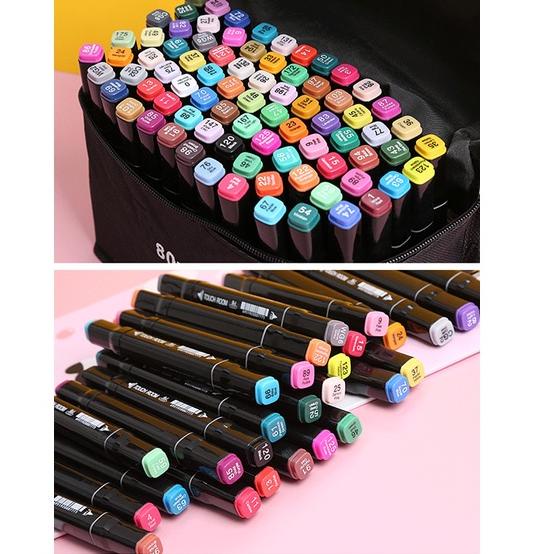 

ㅝQ touch 80/60/48/36/24/12 Colors Twin Tip Pen Marker Set Dual Head Oily Alcoholic Sketch Markers Brush Pen For Draw Manga Animation Design Art Supplies LANGSUNG ORDER 2386 ◈