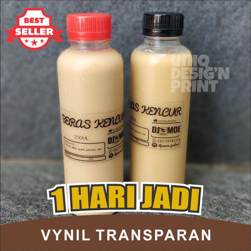 

Cetak Sticker Label Kemasan Botol VYNIL / TRANSPARAN [Gratis Desain]