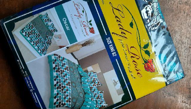 Lady Rose Sprei King (180x200) Dengan 2 Bantal - Oscar