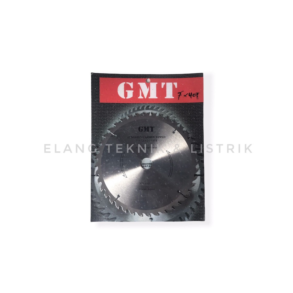 Mata Gergaji Circular Saw GMT 7x40"T / Circle Saw Blade / Mata Mesin Potong Kayu