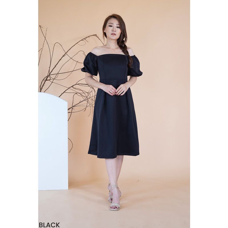 DRESS FLOW/DRESS MIDI/DRESS KOREAN/DRESS MURAH/DRESS  SABRINA