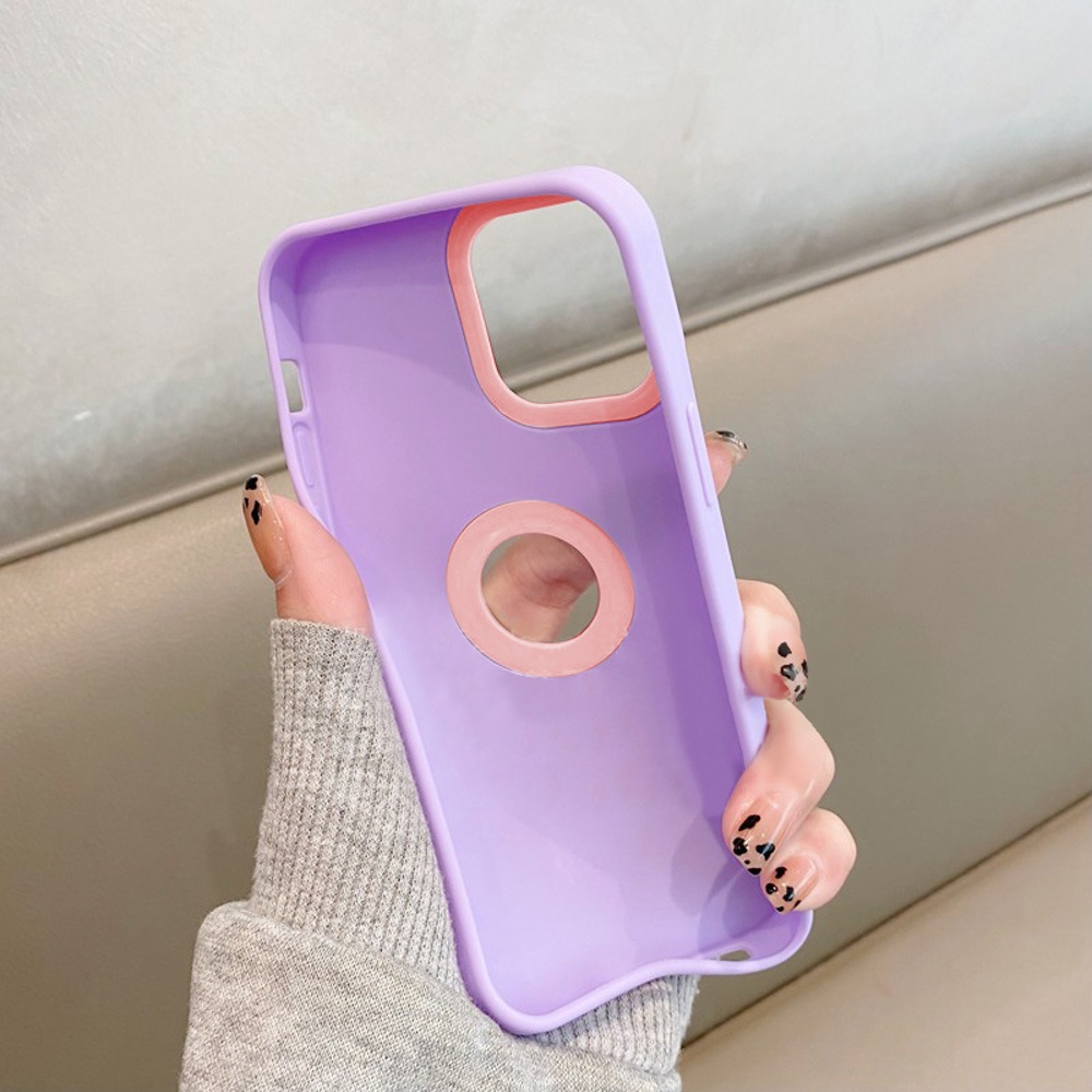 3 in 1 Soft Case Silikon Warna Permen Untuk iPhone 13 12 11 Pro MAX XS MAX XR X 6 7 8 Plus 2 3