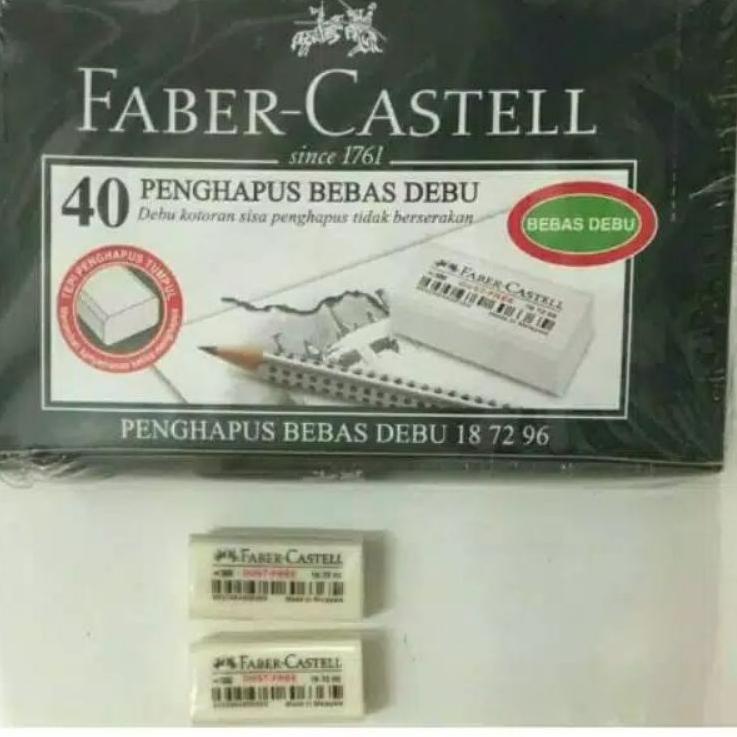 

Wow Murah Meriah.. [1 pak] penghapus eraser FABER CASTELL kecil putih isi 40 pcs