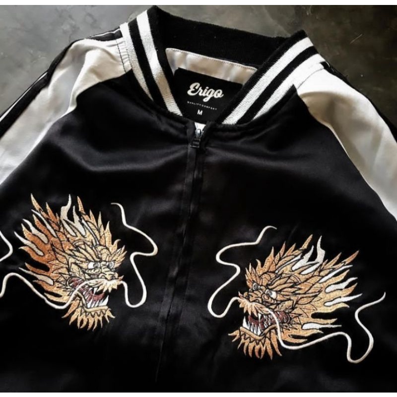 Sukajan Erigo DRAGON-BLACK