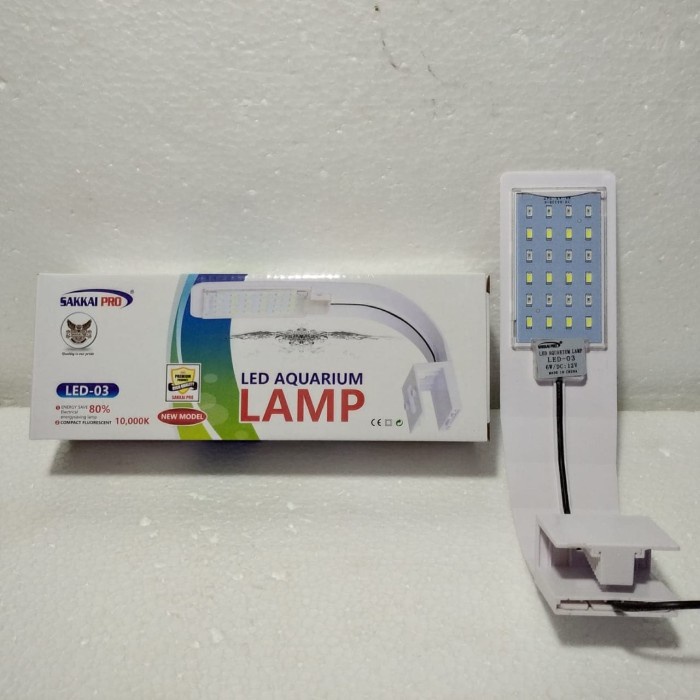 Lampu Led Jepit Aquarium Aquaascape 3 Mode cahaya SAKKAI PRO LED 03