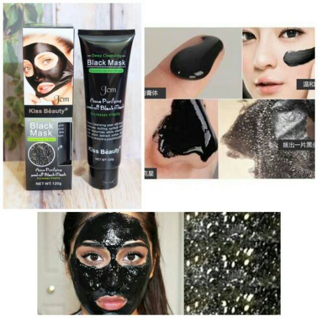 BLACK MASK KISS BEAUTY - MASKER ARANG KISS BEAUTY