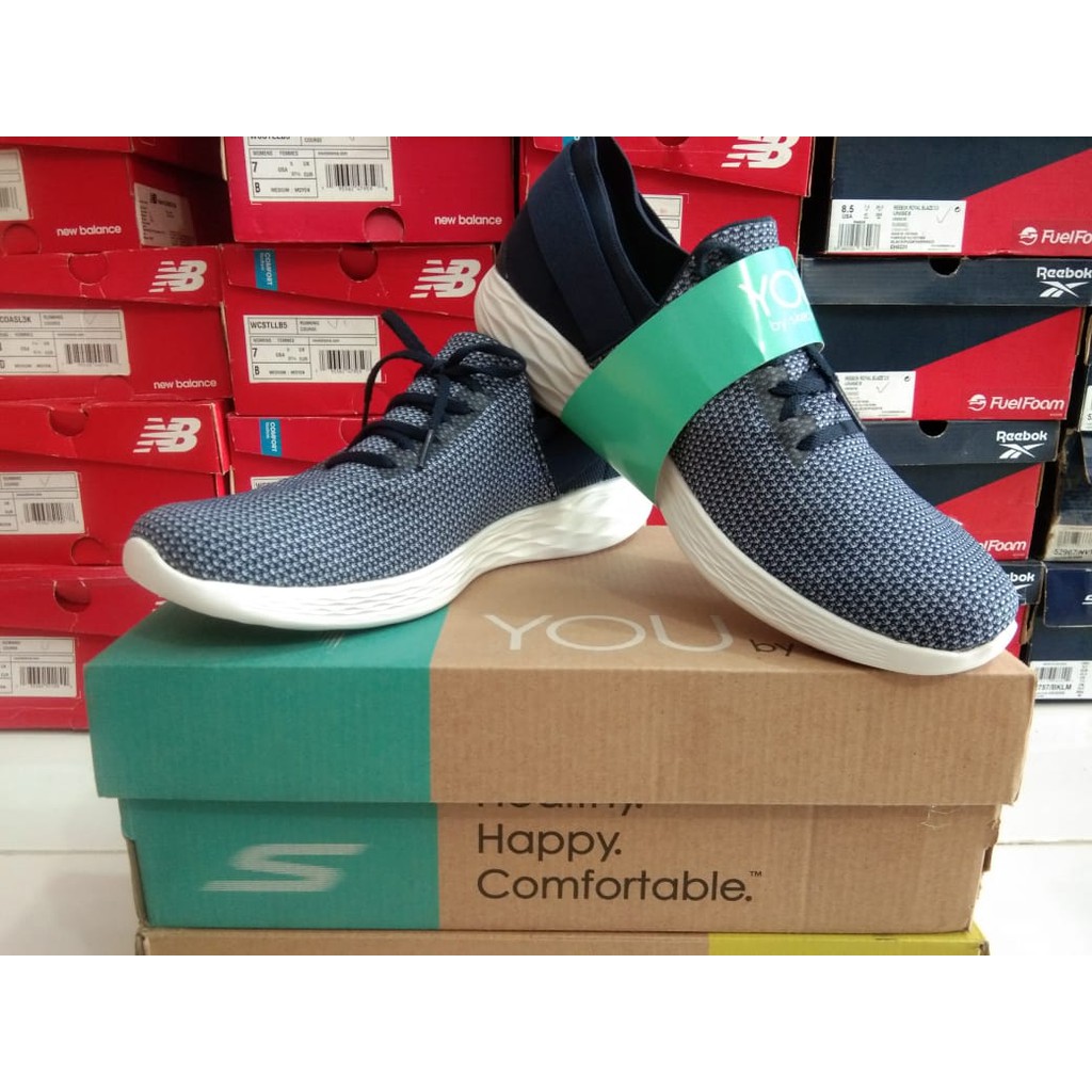 SEPATU WANITA SKECHERS YOU-UPLIFT 14965/NVW ORIGINAL BNIB