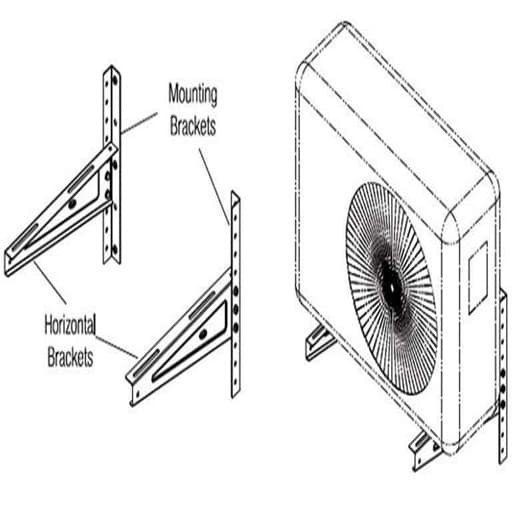 BRACKET AC DUDUKAN OUTDOOR AC 1/2 - 1.5 PK BRACKET SIKU AC 1 SET