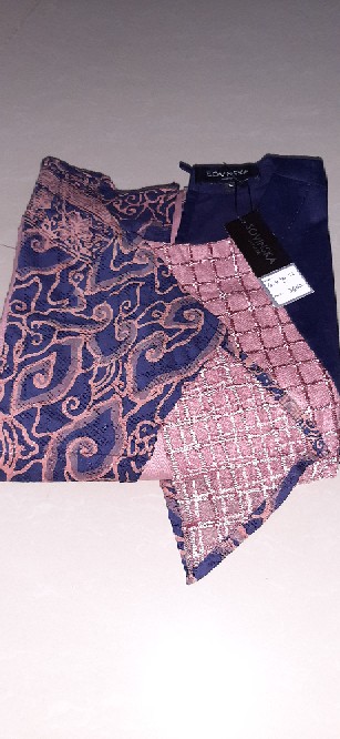 Gamis Batik Wtp 22 Mm Navi