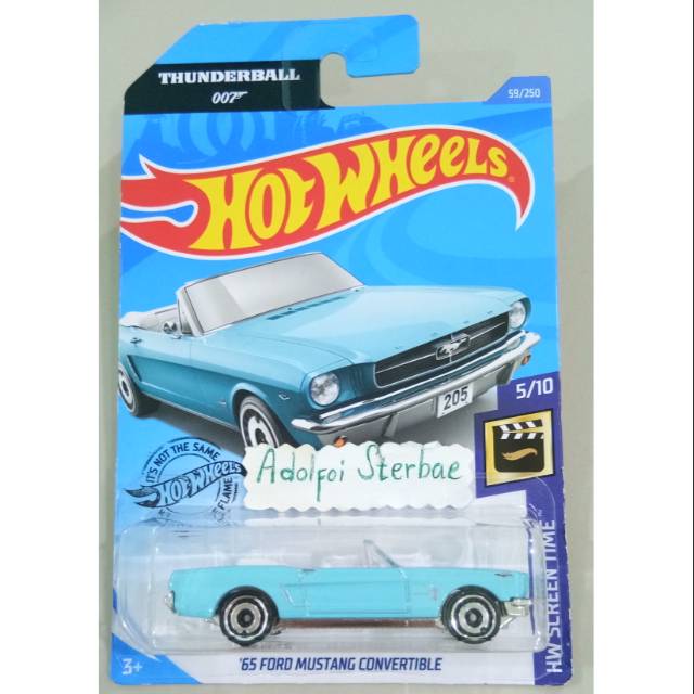 hot wheels 65 mustang convertible