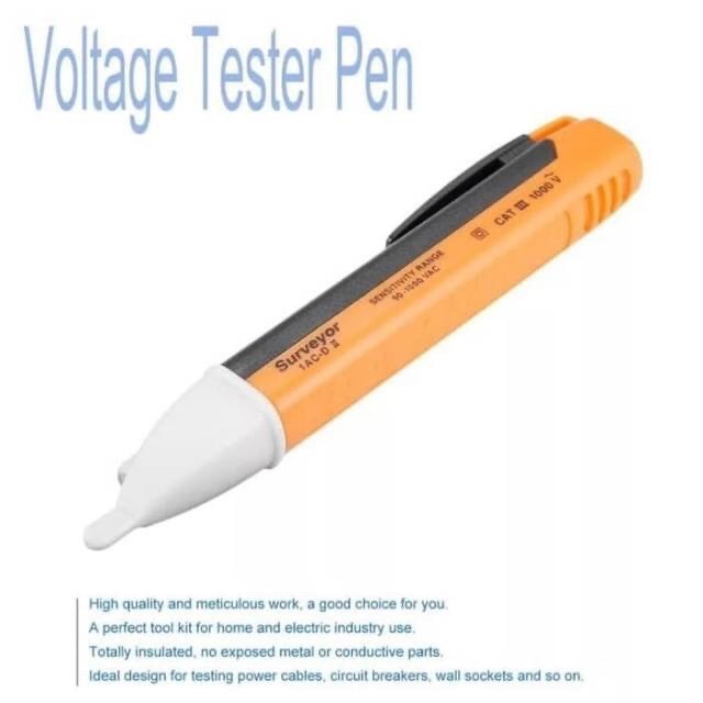 Testpen Bunyi Pendeteksi Kabel Putus / Tespen AC DC Voltage Detect TL